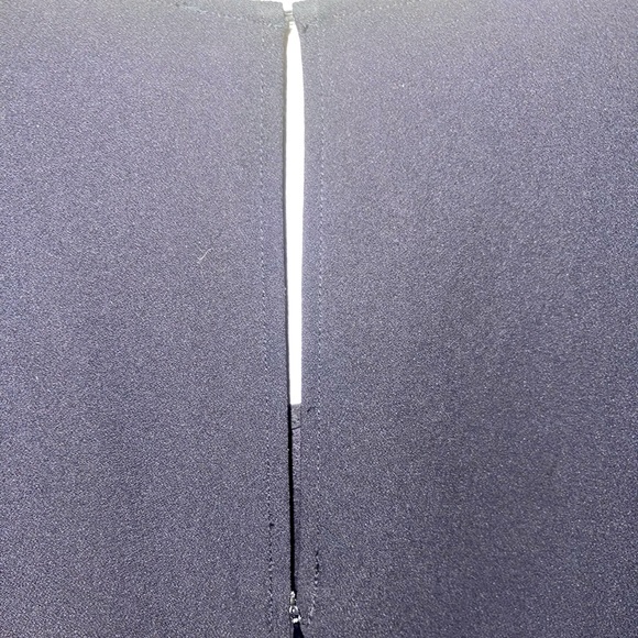 Long, bell sleeve business casual romper, black - Picture 2 of 6